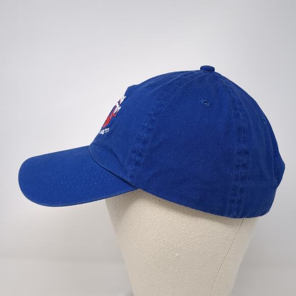 Sea Ranch South Padre Island Strapback Baseball Cap Blue One Size Port & Company - Picture 3 of 10